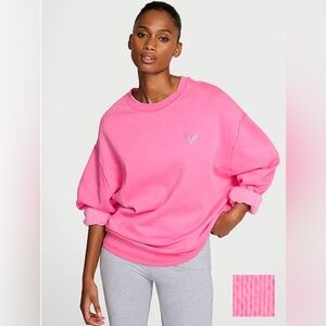 Victoria’s Secret Fleece Crewneck Sweatshirt - Hollywood Pink - Size M - NWT
